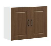vidaXL Armario de Pared Cocina Kalmar Madera ingeniería Roble marrón, Unidad de Pared de Cocina, gabinete para Pared de Cocina, gabinetes de Pared con Puertas