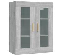 vidaXL Armario de Pared Colgante Mueble Aparador Almacenamiento Oficina Sala de Estar Dormitorio Estante Flotante Salón Decoración Gris Sonoma