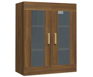 vidaXL Armario de Pared Colgante Mueble Aparador Almacenamiento Oficina Sala de Estar Dormitorio Estante Flotante Salón Decoración Marrón Roble