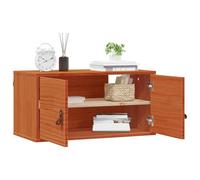 vidaXL Armario de Pared con Estante Marrón Cera 60 x 30 x 30 cm, Mueble de Dormitorio Rectangular, Moderno y Duradero, con Estilo, soluciones de Almacenamiento cómodas