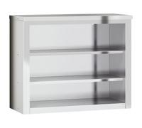 vidaXL Armario de Pared de Cocina con estantes Acero Inoxidable