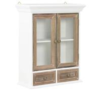 vidaXL Armario de Pared de Madera Maciza Blanco 49x22x59 cm