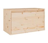 vidaXL Armario de Pared de Madera Maciza de Pino 60x30x35 cm, Armario Colgante, Armario de Madera para Pared, Mueble de Pared