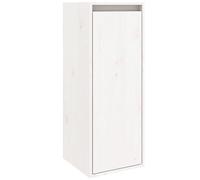 vidaXL Armario de Pared Estante Flotante Almacenaje Salón Sala de Estar Hogar Muebles Decoración de Madera Maciza de Pino Blanco 30x30x80 cm