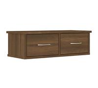 vidaXL Armario de Pared Estante Flotante Almacenaje Salón Sala de Estar Hogar Muebles Decoración Madera Contrachapada Roble Marrón 60x26x18,5cm