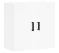 vidaXL Armario de Pared Madera de ingeniería Blanco 60x31x60 cm, Armario, Vitrina, Armario de almacenaje con Puerta, Armario de almacenaje