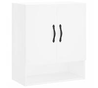 vidaXL Armario de Pared Madera de ingeniería Blanco 60x31x70 cm, Armario, Vitrina, Armario de almacenaje con Puerta, Armario de almacenaje