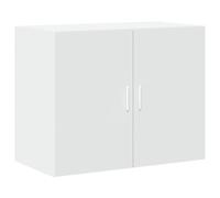 vidaXL Armario de Pared Madera de ingeniería Blanco 80x42,5x64 cm, Armario de Almacenamiento, Armario de Pared Colgante, Armario de Almacenamiento Flotante