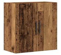Armario de Almacenamiento Rústico vidaXL de Madera Recuperada Sólida con Dos Puertas Con Bisagras, Acabado Texturizado, Ideal para Sala y Habitación, Solución Estilosa y Duradera, Diseño Vintage
