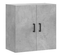 vidaXL Armario de Pared Madera de ingeniería Gris hormigón 60x31x60 cm, Armario, Vitrina, Armario de almacenaje con Puerta, Armario de almacenaje