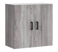 vidaXL Armario de Pared Madera de ingeniería Gris Sonoma 60x31x60 cm, Armario, Vitrina, Armario de almacenaje con Puerta, Armario de almacenaje