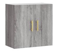 vidaXL Armario de Pared Madera de ingeniería Gris Sonoma 60x31x60 cm, Armario, Vitrina, Armario de almacenaje con Puerta, Armario de almacenaje