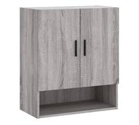 vidaXL Armario de Pared Madera de ingeniería Gris Sonoma 60x31x70 cm, Armario, Vitrina, Armario de almacenaje con Puerta, Armario de almacenaje