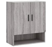 vidaXL Armario de Pared Madera de ingeniería Gris Sonoma 60x31x70 cm, Armario, Vitrina, Armario de almacenaje con Puerta, Armario de almacenaje