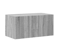 vidaXL Armario de Pared Madera de ingeniería Gris Sonoma 80x42,5x40 cm, Armario de Almacenamiento, Armario de Pared Colgante, Armario de Almacenamiento Flotante