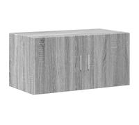 vidaXL Armario de Pared Madera de ingeniería Gris Sonoma 80x42,5x40 cm, Armario de Almacenamiento, Armario de Pared Colgante, Armario de Almacenamiento Flotante