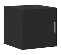 vidaXL Armario de Pared Madera de ingeniería Negro 40x42,5x40 cm, Armario de Almacenamiento, Armario de Pared Colgante, Armario de Almacenamiento Flotante