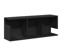 vidaXL Armario de Pared Madera de ingeniería Negro 80x20x30 cm