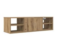 vidaXL Armario de pared Roble Artisan 101x30x29 cm, madera de ingeniería, vitrina, con puerta