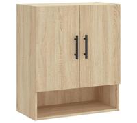 vidaXL Armario de Pared Madera de ingeniería Roble Sonoma 60x31x70 cm, Armario, Vitrina, Armario de almacenaje con Puerta, Armario de almacenaje