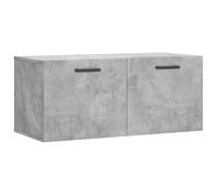 vidaXL Armario de Pared Madera ingeniería Gris hormigón 80x36,5x35 cm