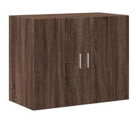 vidaXL Armario de Pared Madera ingeniería marrón Roble 80x42,5x64 cm, Armario de Almacenamiento, Armario de Pared Colgante, Armario de Almacenamiento Flotante
