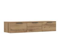 vidaXL Armario de Pared Madera ingeniería Roble Artesano 102x30x20cm, Armario Colgante, Armario de TV de Pared, Estante Flotante, Mueble de Pared