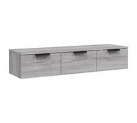 vidaXL Armario de Pared Mueble Aparador Salón Sala Tocador Estante Consola Dormitorio Auxiliar Almacenamiento Madera Contrachapada Gris Sonoma