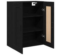 vidaXL Armario de Pared Negro Roble 69,5x34x90 cm Madera