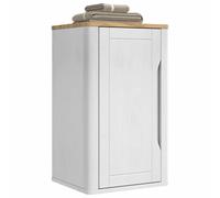 vidaXL Armario de Pared para baño con Estante Floro 35 x 30 x 60 cm, Armario de Pared de Pino Ajustable, estantes compactos, diseño Funcional, solución para el hogar