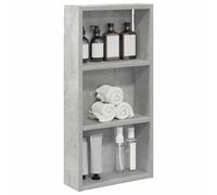 vidaXL Armario de Pared para baño Gris Concreto 30 x 10 x 60,5 cm, Armario de baño Moderno, Estante Rectangular, Almacenamiento práctico, Ahorro de Espacio, diseño Elegante y contemporáneo
