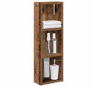 vidaXL Armario de Pared para baño Madera Vieja 20 x 10 x 60,5 cm
