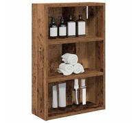 vidaXL Armario de Pared para baño Madera Vieja 40 x 16 x 62,5 cm, Gabinete de baño Rectangular Moderno, solución de Almacenamiento eficiente, estantes Minimalistas, decoración para organización