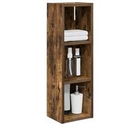 vidaXL Armario de Pared para baño Roble Ahumado 20 x 16 x 62,5 cm, Armario de baño Moderno, Estante Rectangular, Almacenamiento práctico, Ahorro de Espacio, diseño Elegante y contemporáneo