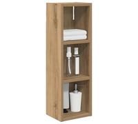 vidaXL Armario de Pared para baño Roble Artesanal 20 x 16 x 62,5 cm, Armario de baño Moderno, Estante Rectangular, Almacenamiento práctico, Ahorro de Espacio, diseño Elegante y contemporáneo