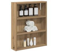 vidaXL Armario de Pared para baño Roble Artisan 40 x 10 x 50 cm