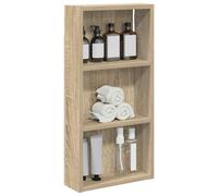 vidaXL Armario de Pared para baño Roble Sonoma 30 x 10 x 60,5 cm, Armario de baño Moderno, Estante Rectangular, Almacenamiento práctico, Ahorro de Espacio, diseño Elegante y contemporáneo