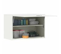 vidaXL Armario de pared para el garaje 80 x 40 x 53 cm, Armario para sala, mueble moderno, diseño ahorrador de espacio, unidades organizadoras funcionales