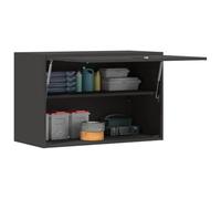 vidaXL Armario de Pared para el Garaje Negro 80 x 40 x 53 cm, Sala, Muebles Modernos de Almacenamiento, gabinete Funcional, diseñado para Ahorrar Espacio, ¡Organiza tu hogar
