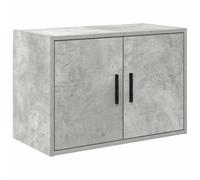 vidaXL Armario de pared para garaje madera de ingeniería gris hormigón