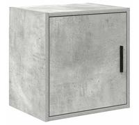 vidaXL Armario de pared para garaje madera de ingeniería gris hormigón, armario, armario de pared para garaje, armario de herramientas montado en la pared