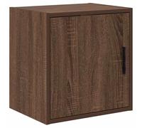 vidaXL Armario de pared para garaje madera de ingeniería marrón roble, armario, armario de pared para garaje, armario de herramientas montado en la pared