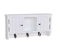 vidaXL Armario de Pared para Llaves y Joyas con Puertas y Ganchos