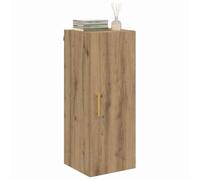 vidaXL Armario de Pared Roble Artesanal 34,5 x 34 x 90 cm, Mueble de Sala Moderno, Unidad Rectangular de Pared, Almacenamiento Amplio, diseño Compacto, Organizador Minimalista