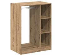 vidaXL Armario de Roble Hecho a Mano, en Madera contrachapada, Mide 77 x 48 x 102 cm. Ideal para Almacenamiento Moderno en Interiores. Tiene un diseño Rectangular y Necesita un Poco de ensamblaje. V