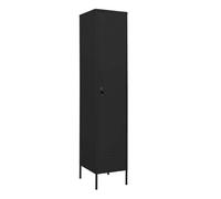 Vidaxl armario de taquilla de acero negro 35x46x180 cm