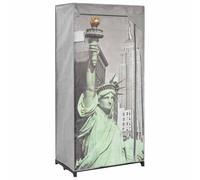 vidaXL Armario de tela New York Ropero organizador 75x45x160 cm, robusto y duradero