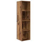 vidaXL Armario de TV colgado en la Pared de Madera Envejecida de 37 x 37 x 142,5 cm. Es una solución de Almacenamiento Que aprovecha el Espacio, Tiene un diseño Moderno y es fácil de cuidar: Solo Hay