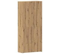 vidaXL Armario de Zapatos Unidad de Almacenamiento en Roble Artesanal con estantes Ajustables 80X35.5X180 cm para Dormitorio Armario vestidor Organizador de Zapatos Estante