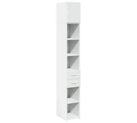 vidaXL Armario Estrecho Madera de ingeniería Blanco 30x42,5x225 cm